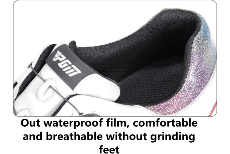 Women's Knob Laces Spiked Golf Shoes