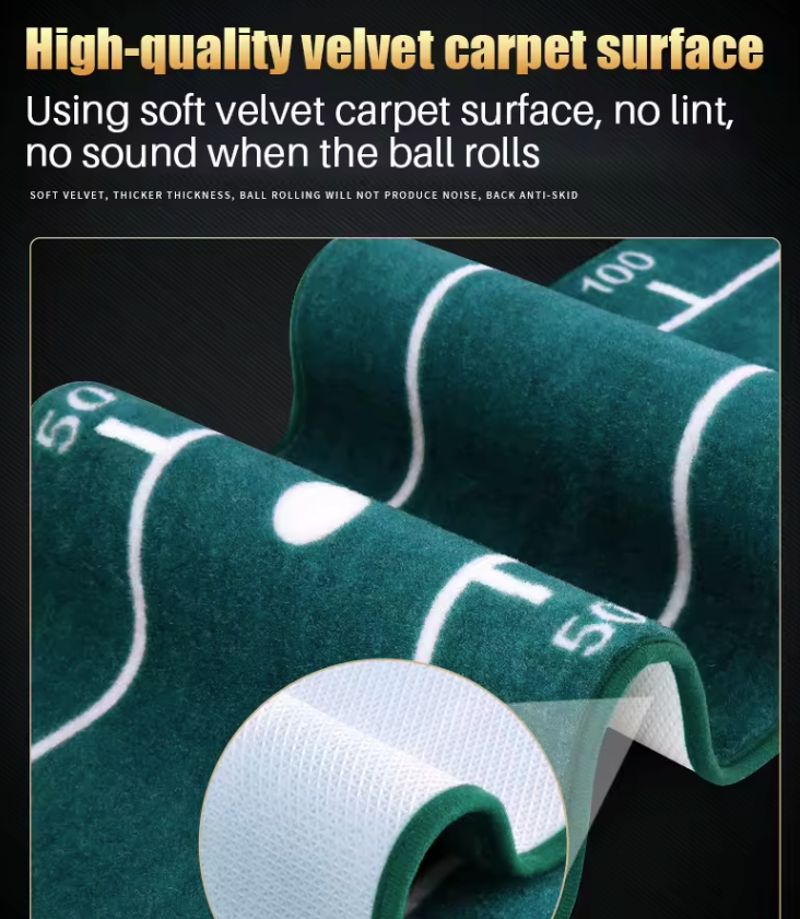 Aiming Line Carpet Golf Putting Mat