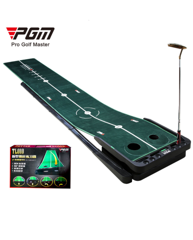 Adjustable Slope Velvet Putting Mat