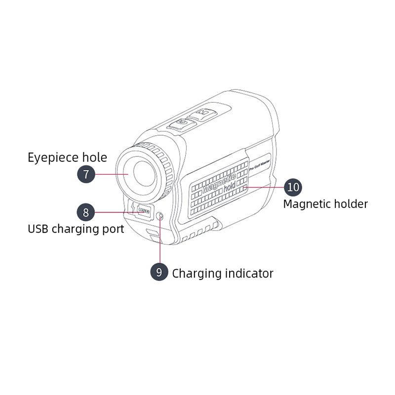 New Design 600m Laser Rangefinder
