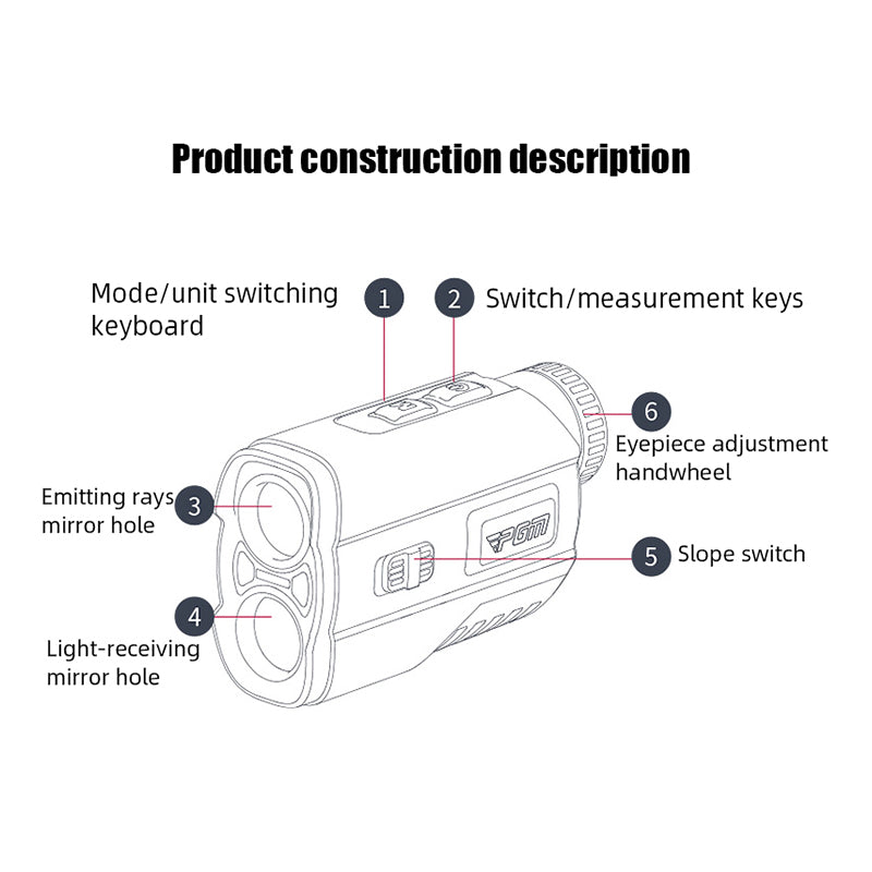 New Design 600m Laser Rangefinder
