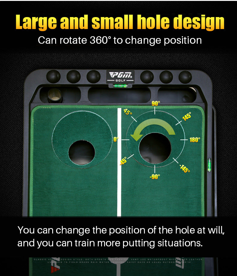 Adjustable Slope Velvet Putting Mat