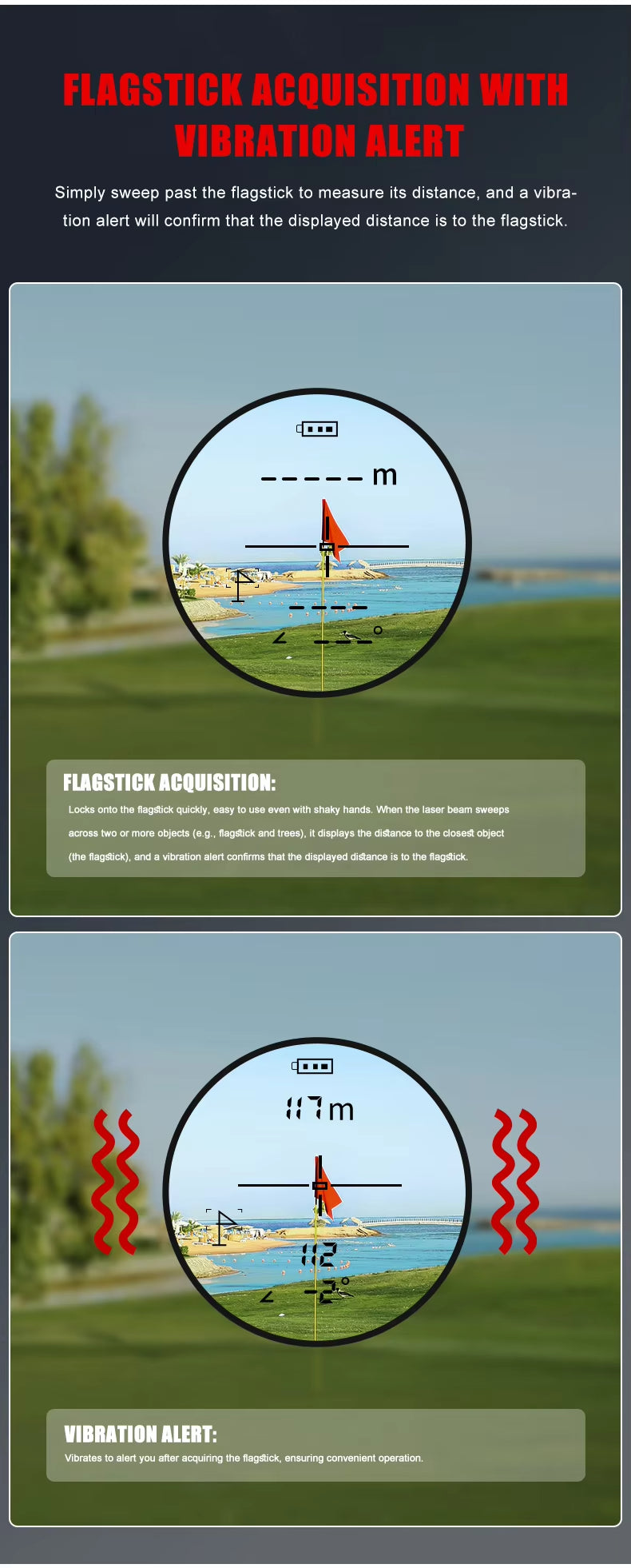 Long Distance 1200 Yards Mini Golf Laser Rangefinder