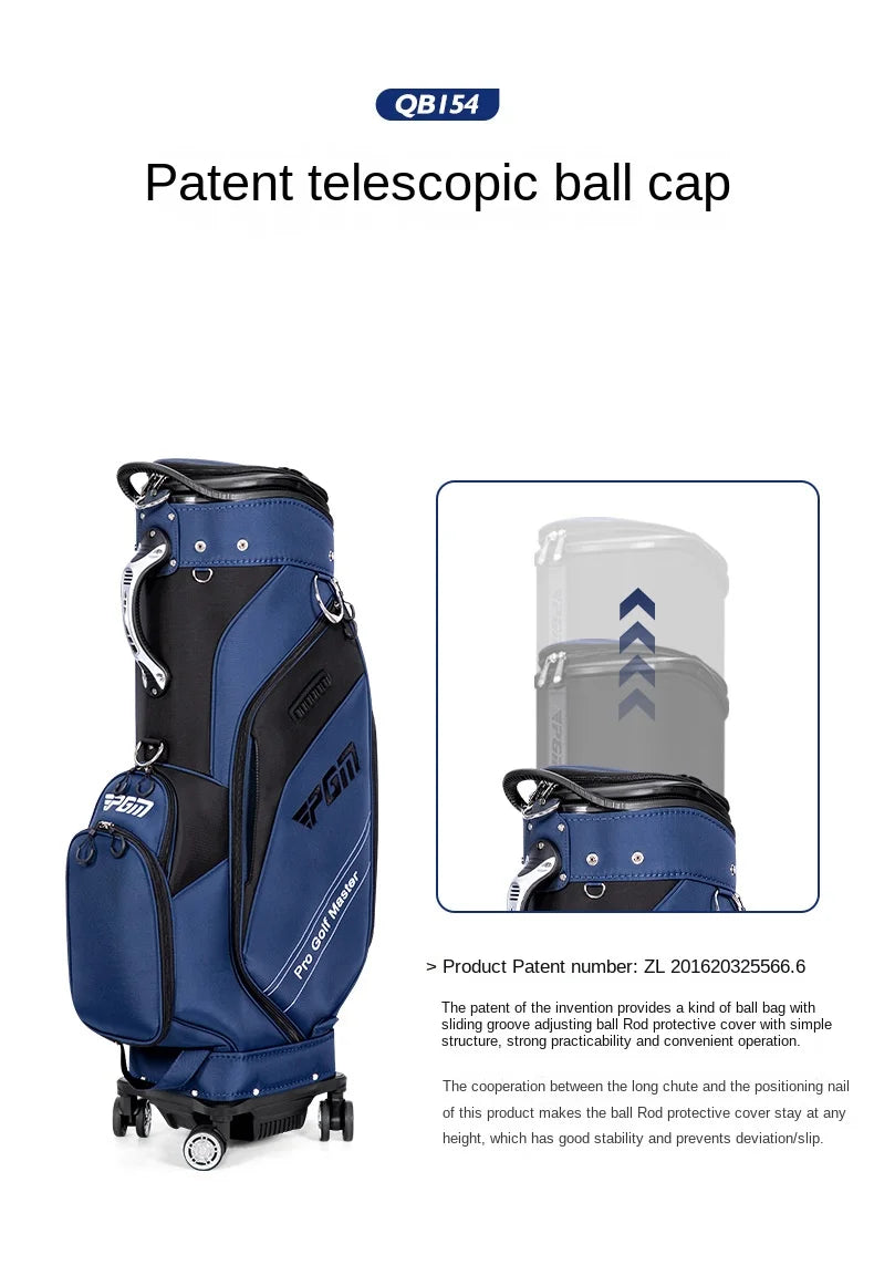 Golf Telescopic Bag Nylon Waterproof Multifunction Golf Aviation Bag