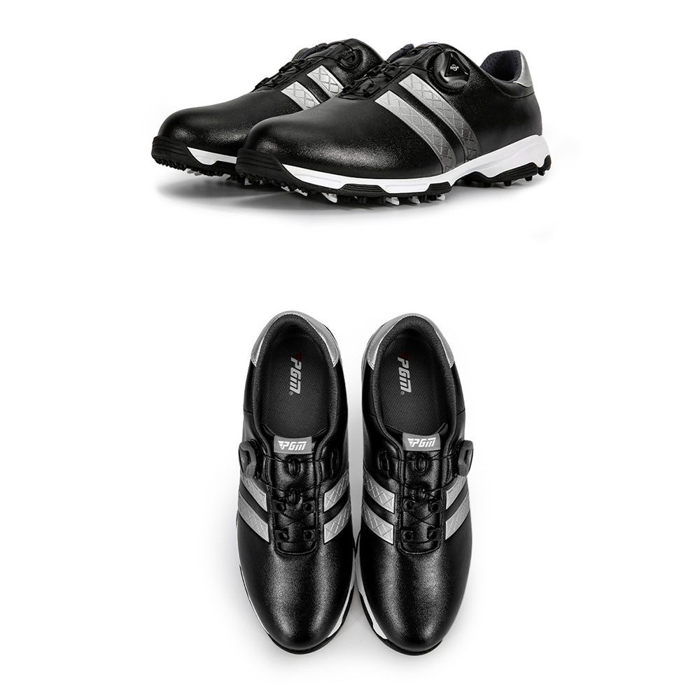 Men's Leather Fast Lacing Golf Shoes