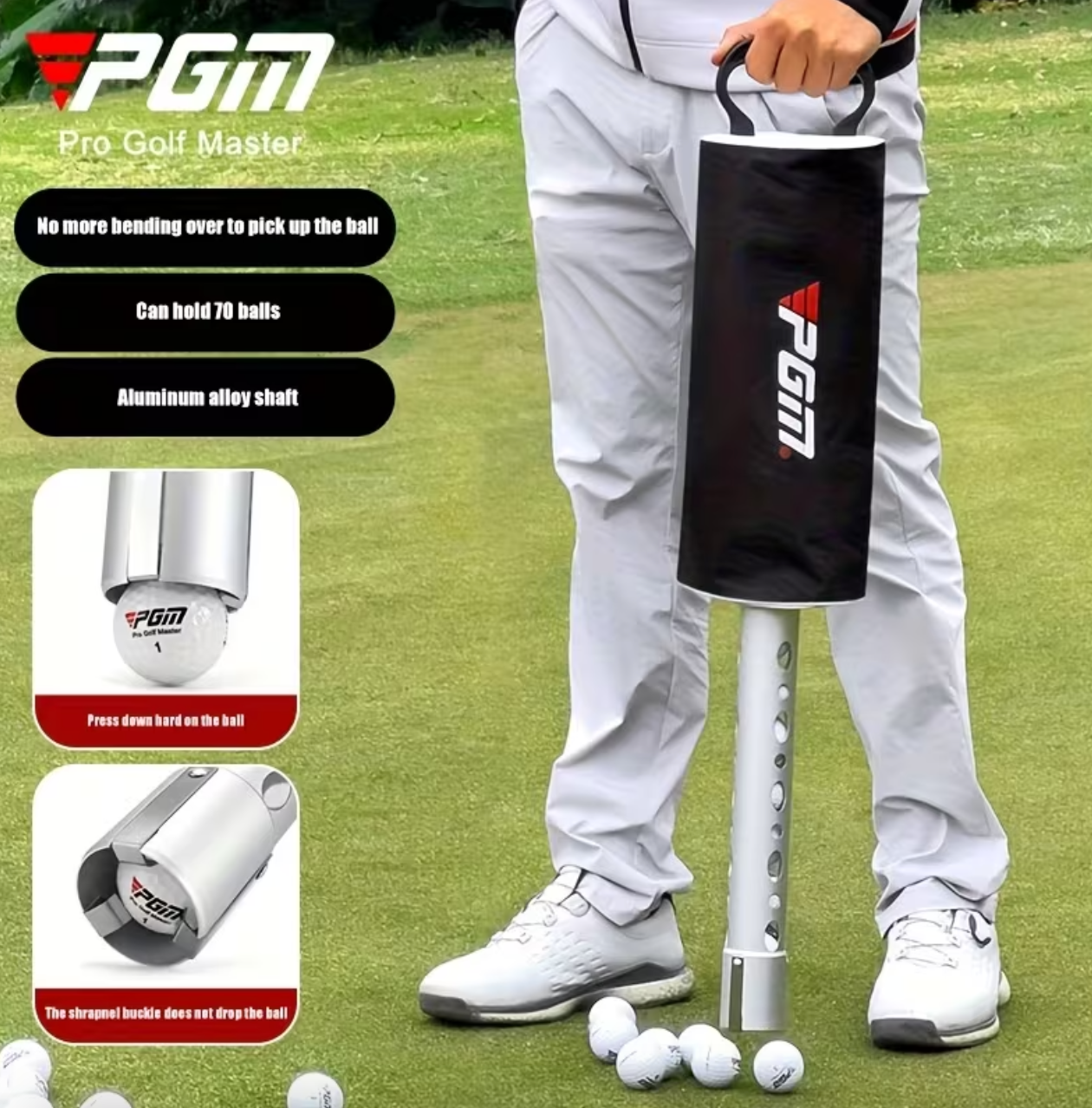 Golf Ball Retriever (Aluminum Alloy Shaft)