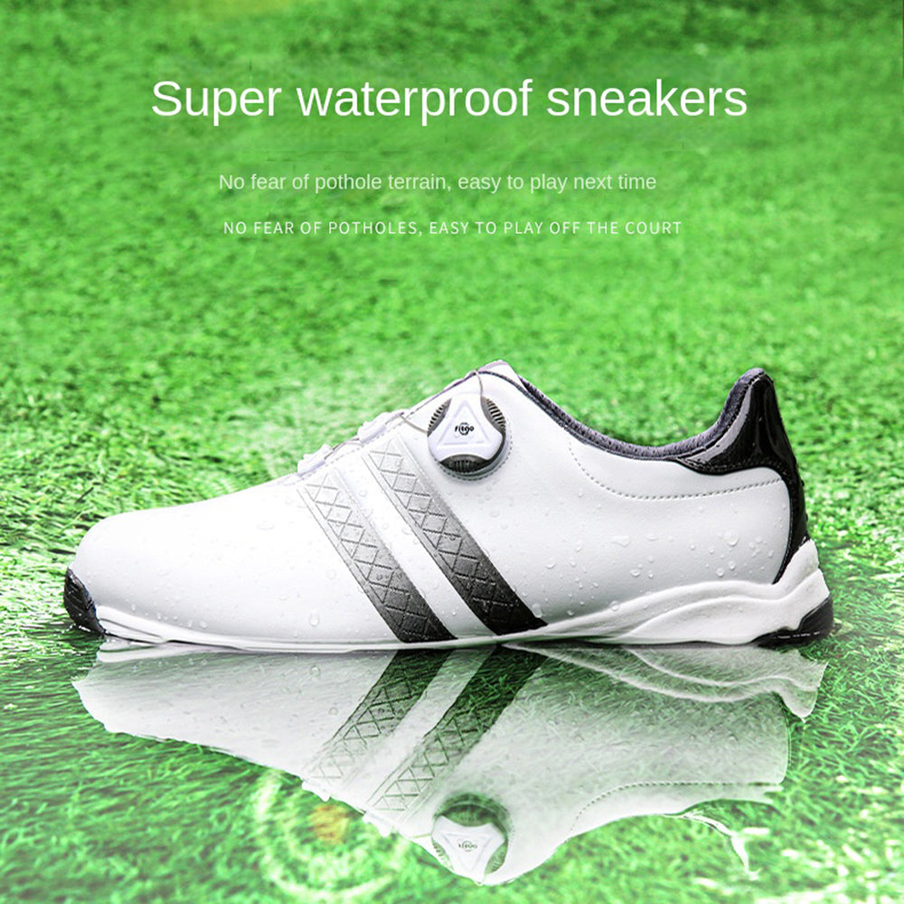 Men's Leather Fast Lacing Golf Shoes