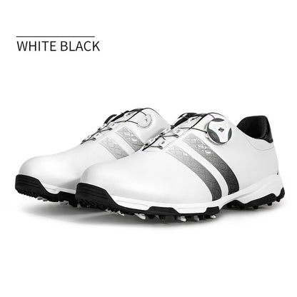 Men's Leather Fast Lacing Golf Shoes