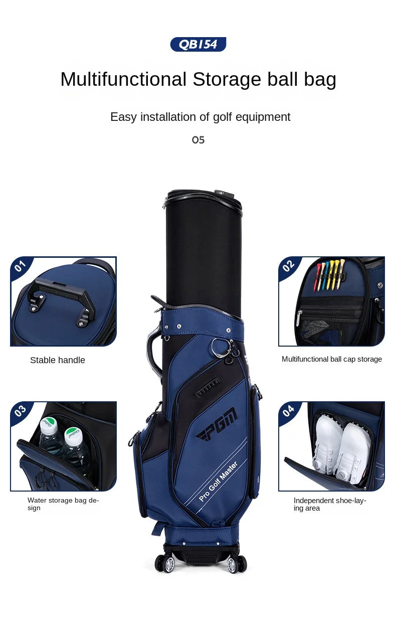 Golf Telescopic Bag Nylon Waterproof Multifunction Golf Aviation Bag
