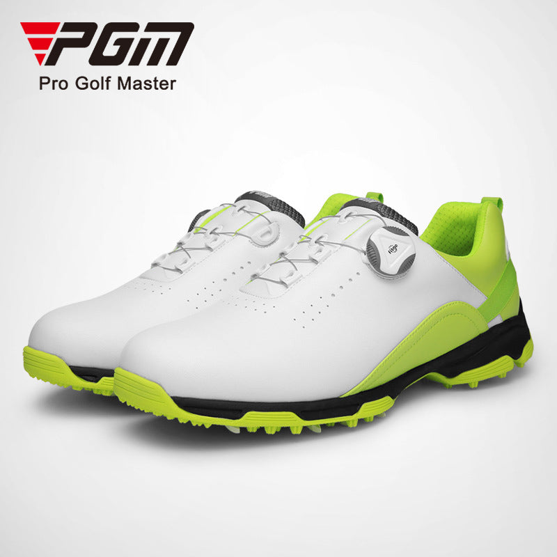 Men's Leather Waterproof Golf Shoes