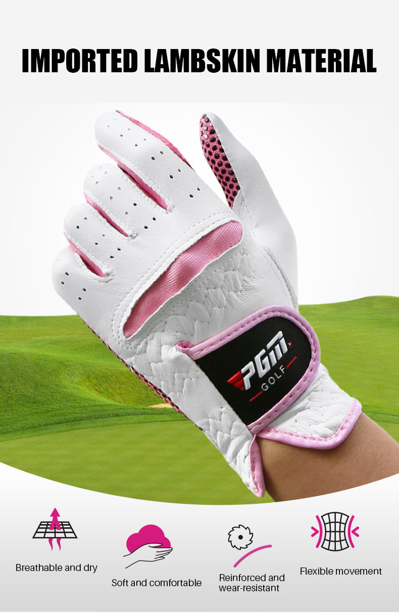 Women's Lambskin Leather Golf Gloves